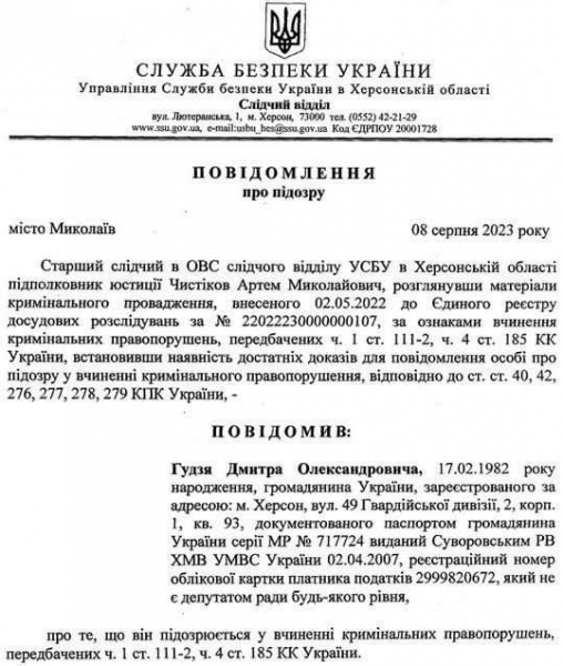 Співпрацював з окупантами. Власнику херсонського інтернет-провайдера повідомили про підозру